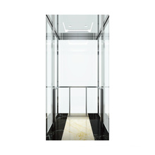 Safe and stable glass home villa elevator with glass cabin and glass door